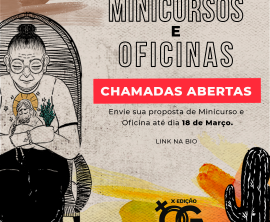 Inscreva uma proposta de Minicurso e/ou Oficina no X Curta O Gênero