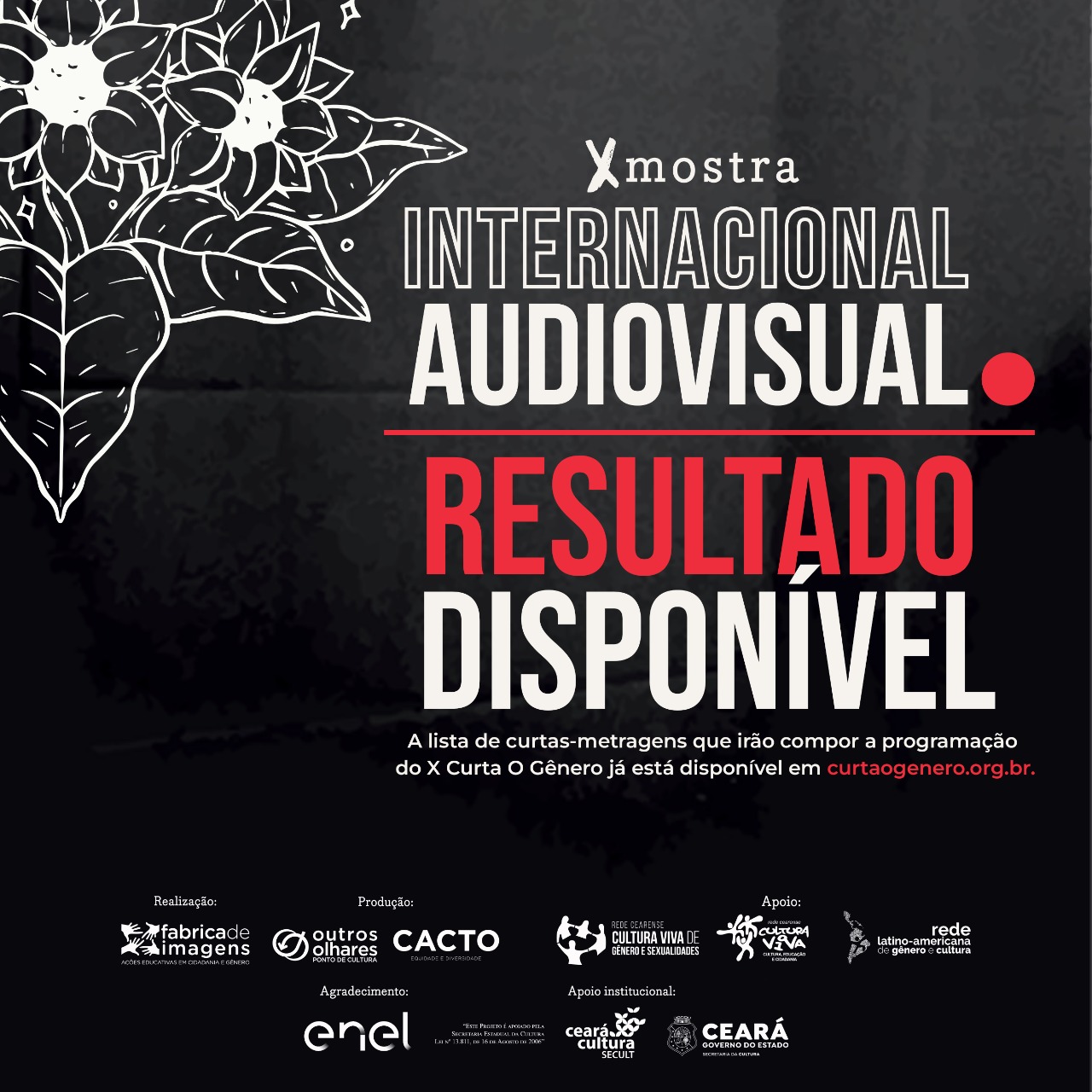 Resultado Mostra Internacional Audiovisual Curta O Gênero 2022